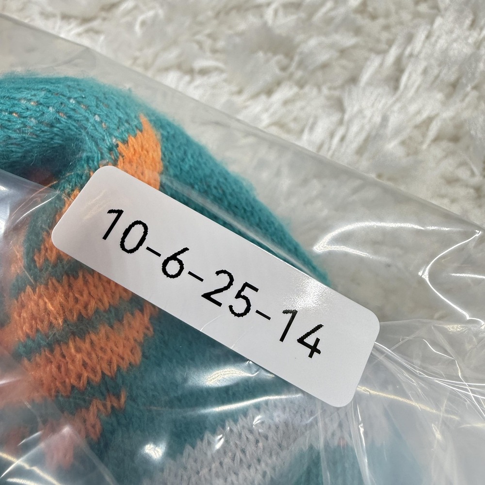 Adidas Originals Hat Beanie Pom Ski Teal Orange Knit Trefoil Winter Outdoors Y2K - Picture 9 of 9